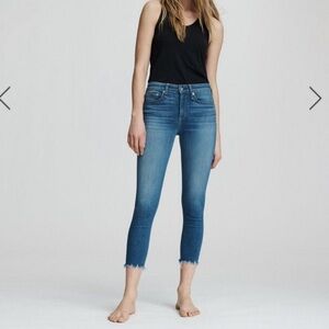 Rag & Bone Cate Mid rise ankle skinny jean